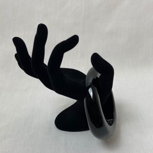 Black Lucite Bracelet